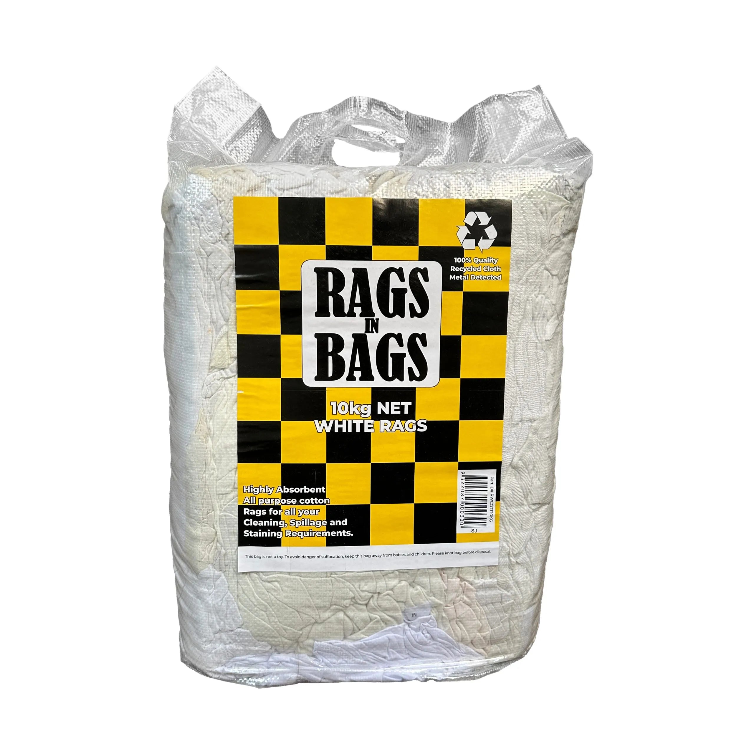 White Cotton Rags-10kg Bags