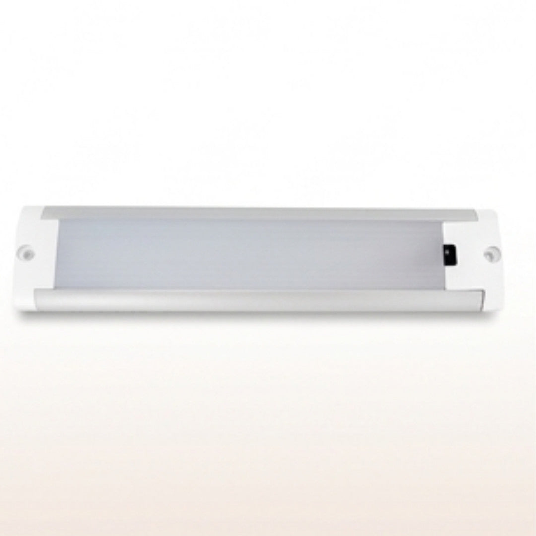 12V Cool White LED Sensor Bar Light 220mm Silver/White best view
