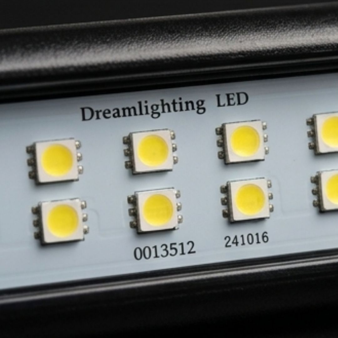 LED light module with 'Dreamlighting LED' branding on a gray background