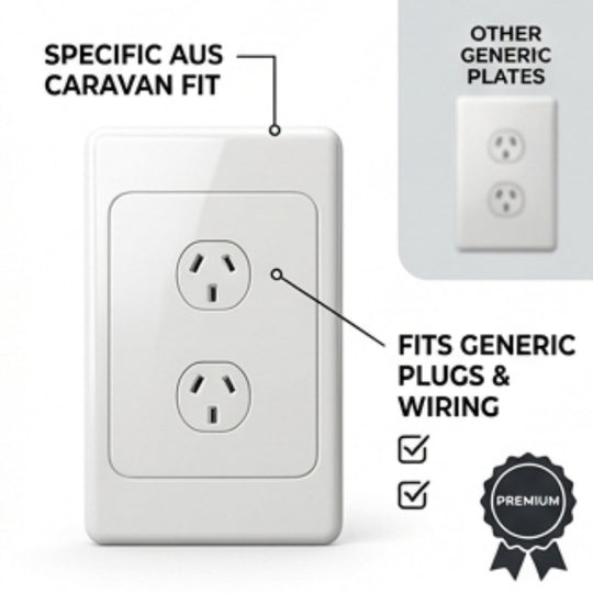 2 Gang Switch Plate close view in white background