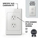 2 Gang Switch Plate close view in white background