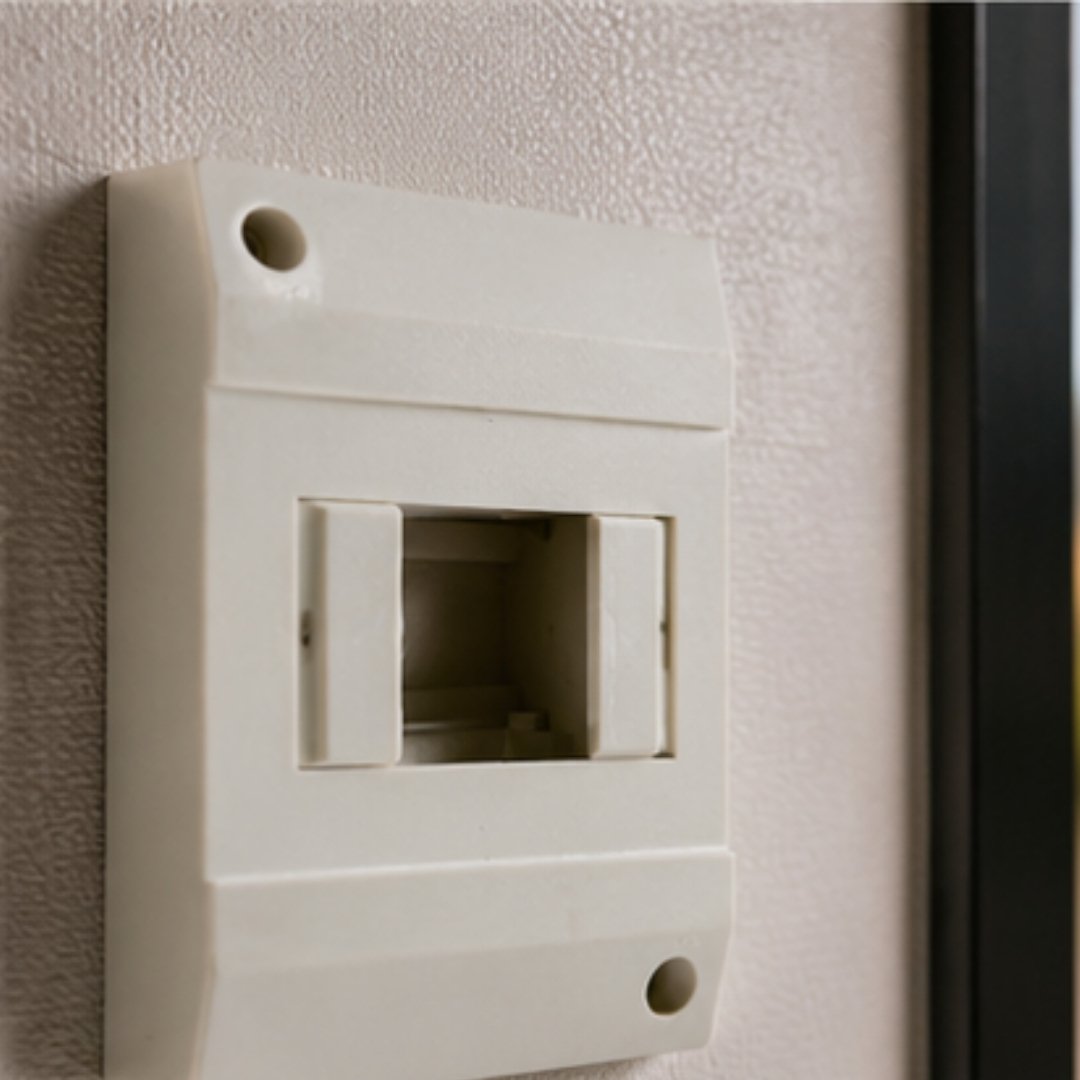 2 Pole Surface Mount Enclosure close view
