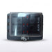 Blade fuse box with multiple fuses on a white background