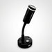 Blue Flexible Reading Light with USB Charger Black side view