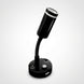 Blue Flexible Reading Light with USB Charger Black side view