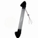 Bubble Handle Light  with black ends and clear plastic casing on a white background