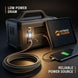 Portable power station with tablet and smartphone, featuring Outrak Power branding.