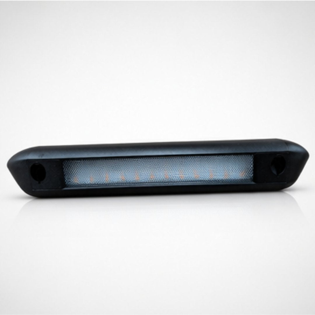 Car license plate light on a white background