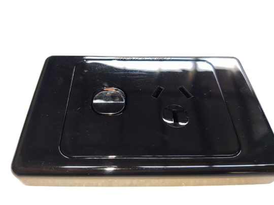 Double Pole Single Power Point 10A(Inverter Supply)-Black