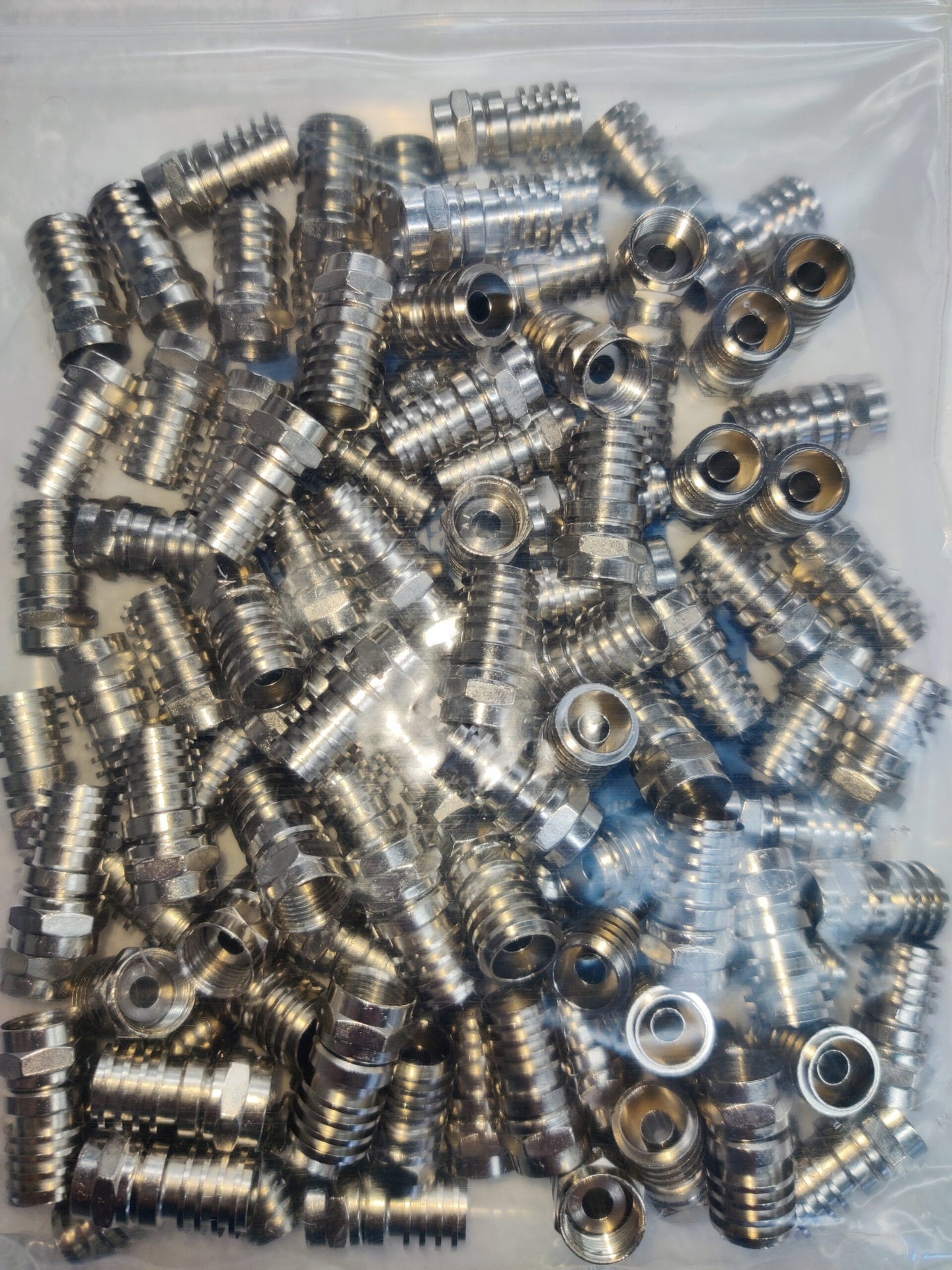 RG59 universal hex crimp F connector