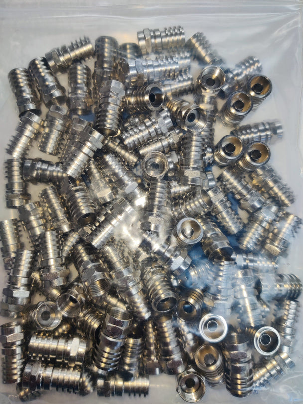 RG59 universal hex crimp F connector