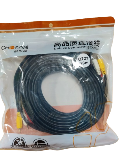 RCA TO RCA CABLE 3 PIN CABLE 10M