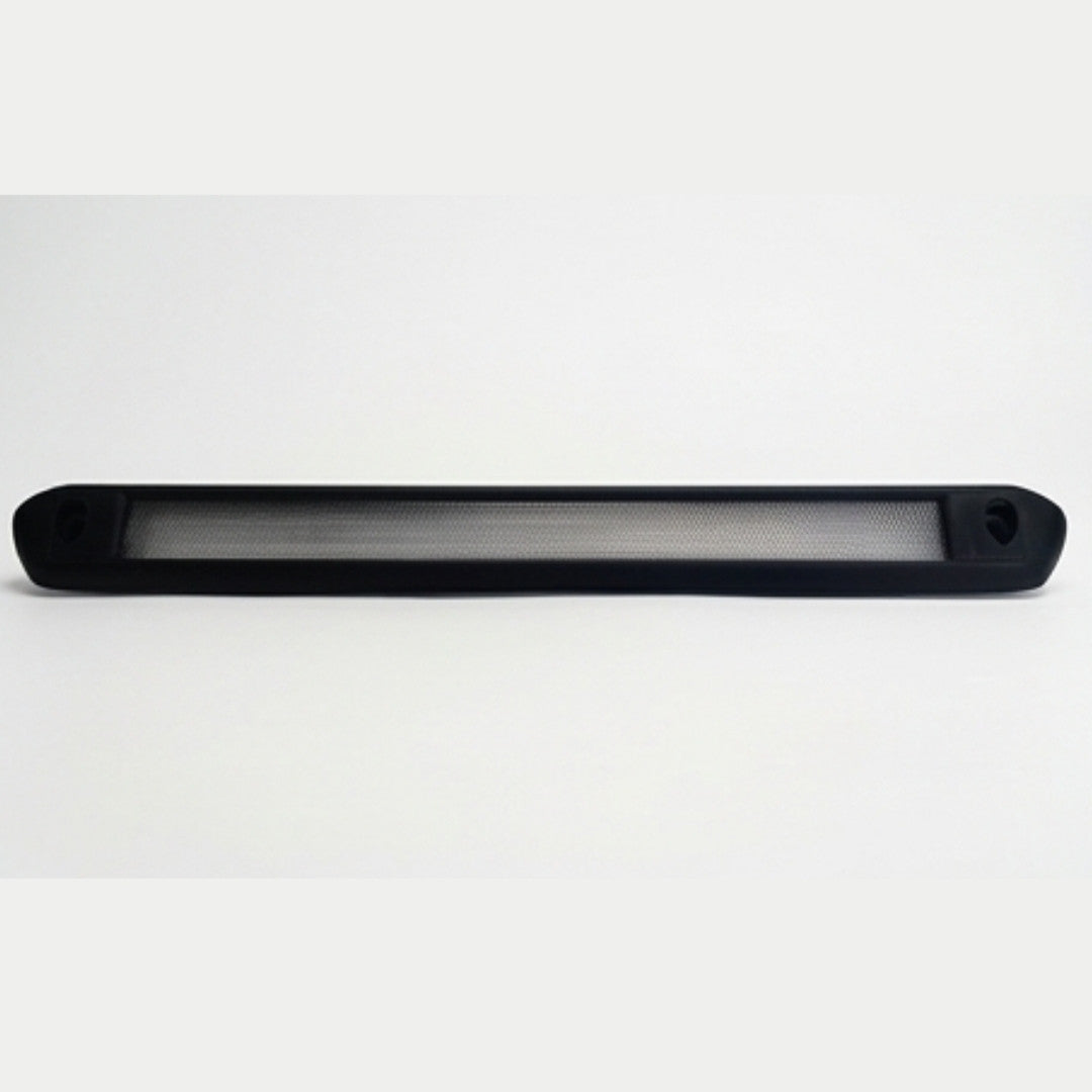 LED Awning Light-Black Shell- DC 12V, Cool White/Amber front view on a white background