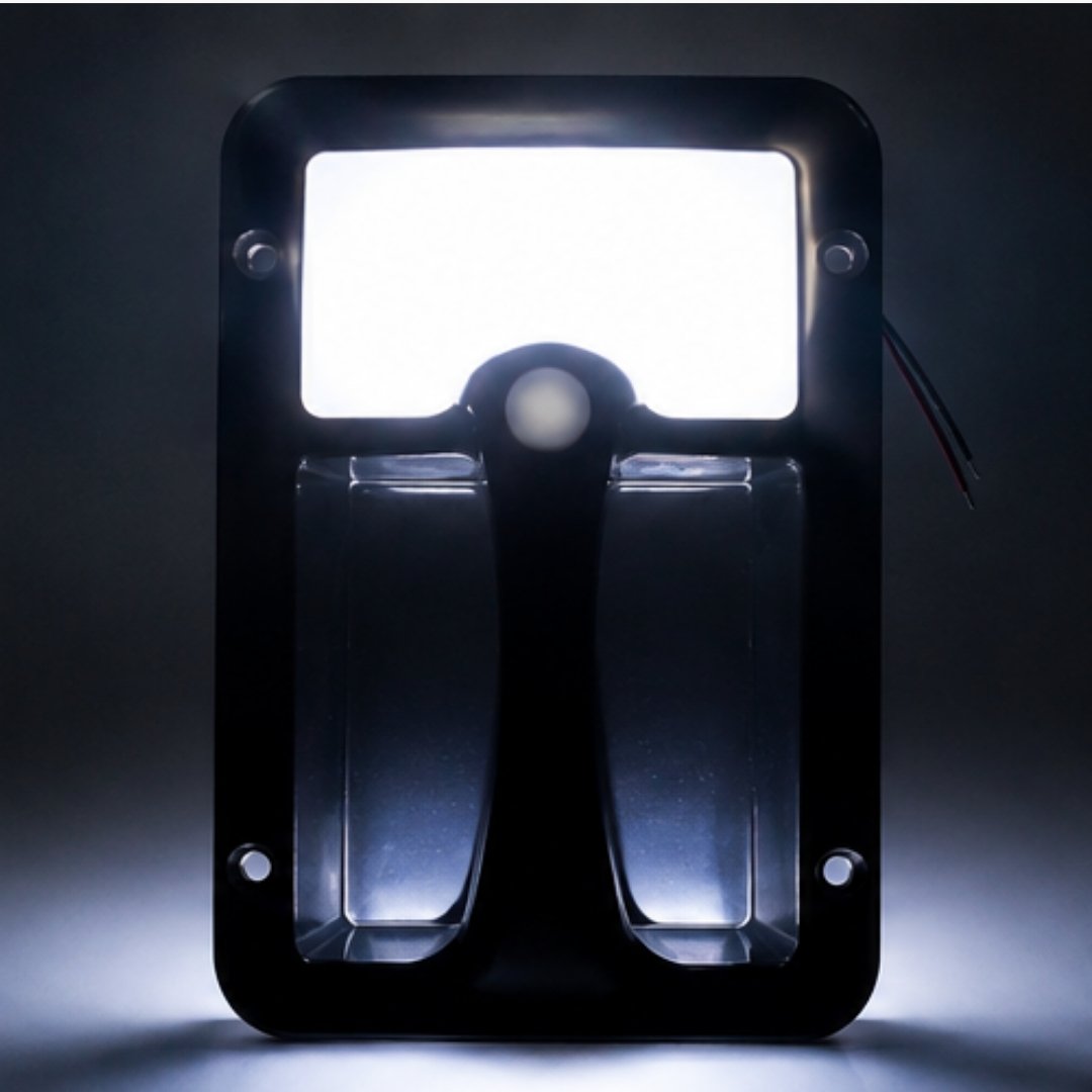 LED Bargman Handle Light DC12V - Cool White with lights are on