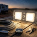 LED Crystal Celling Light with Memory Switch- DC12V, COOL White lights are on 