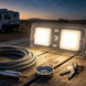 LED Crystal Celling Light with Memory Switch- DC12V, COOL White lights are on 