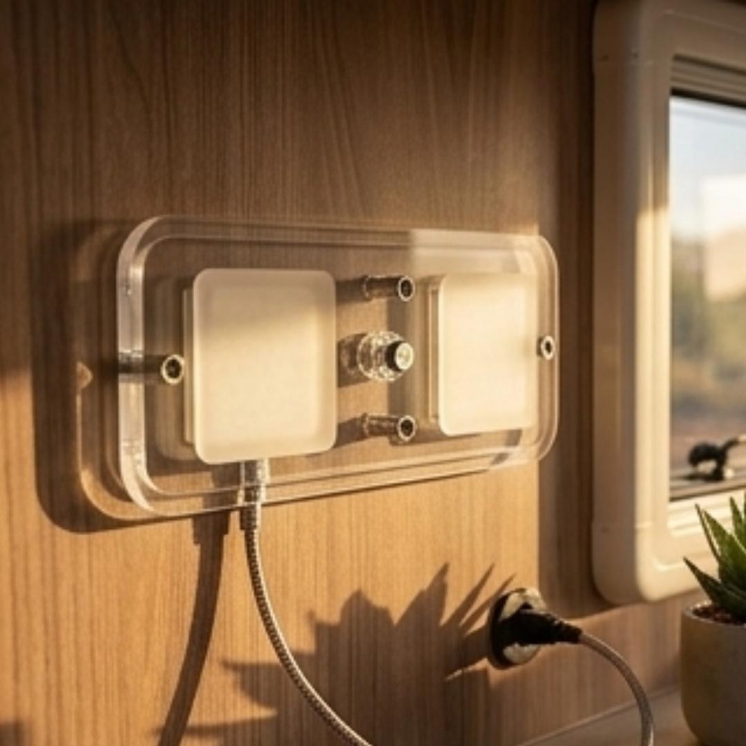 LED Crystal Celling Light with Memory Switch- DC12V, COOL White application on caravan indoor