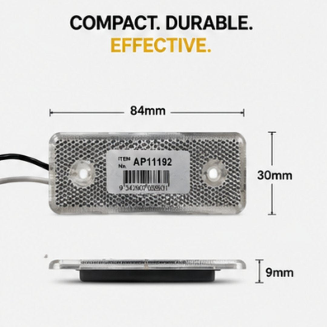 Small electronic component with dimensions labeled on a white background