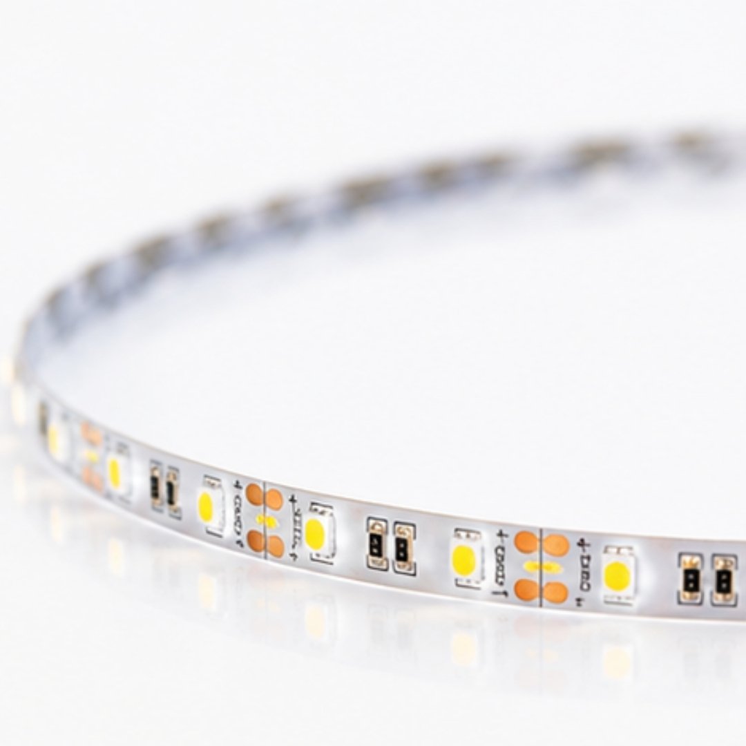 LED Non-Waterproof Flexible Strip 1M DC12V White showing lights