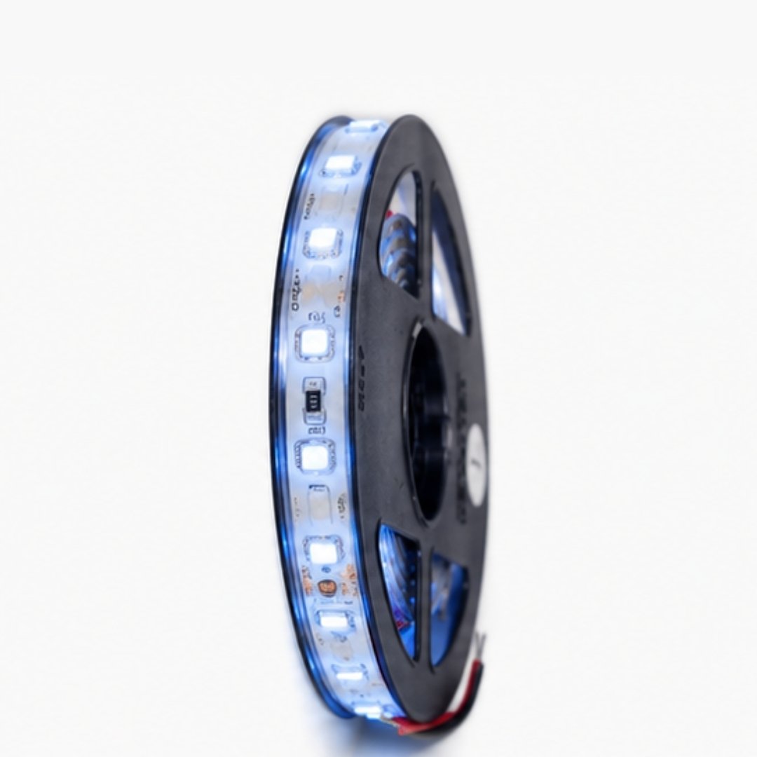 LED Waterproof Flexible Strip Light-1M  DC12V - Blue centre view