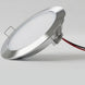 LED ultra slim opal panel light-Silver DC 12V , Cool White side view
