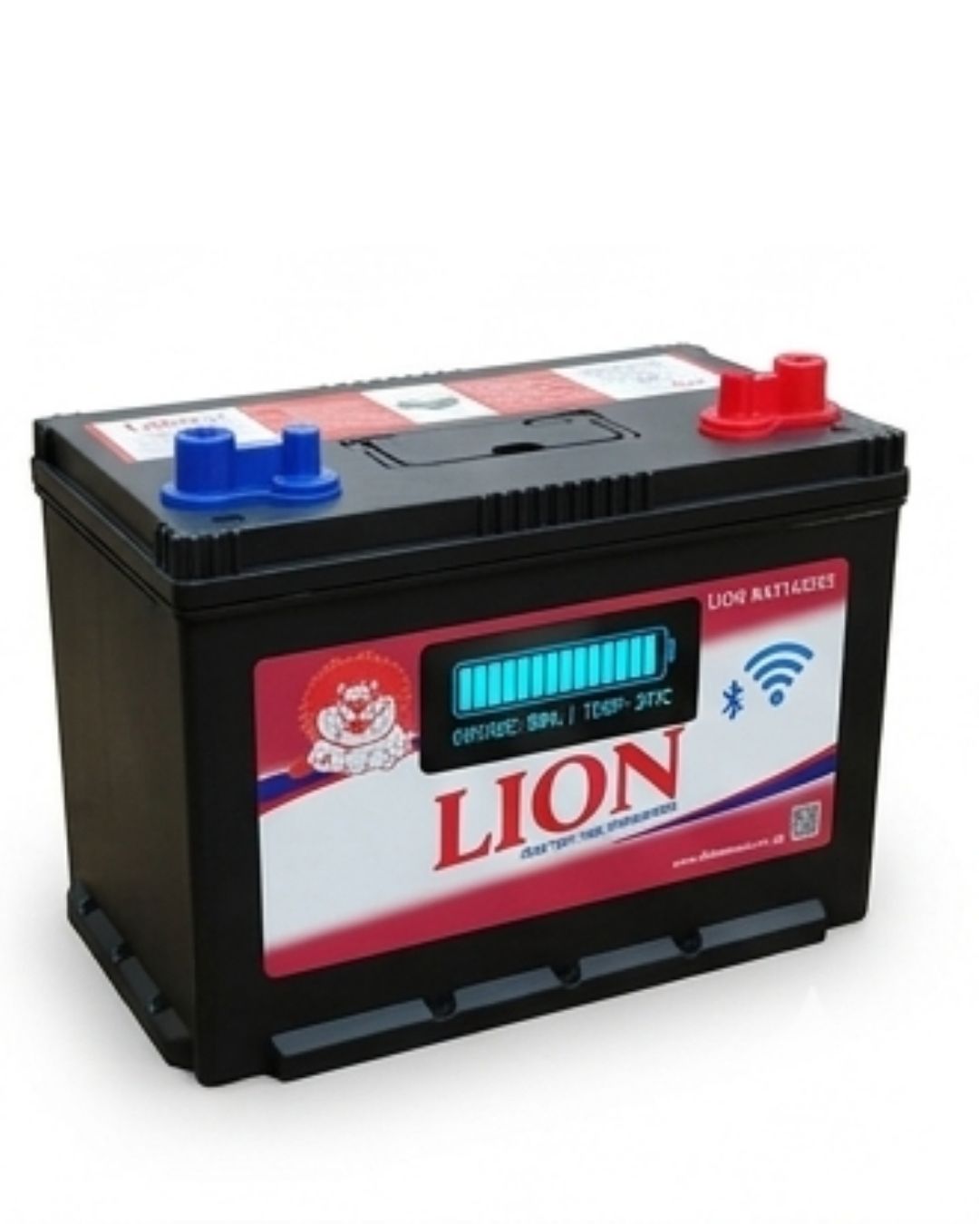 Lion battery on a white background