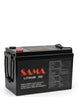 Battery placed on a white background