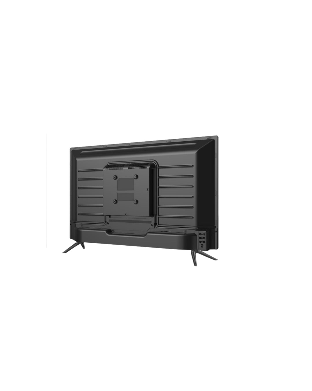 Smart TV on a white background showing the sides of the Smart TV