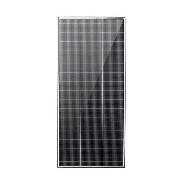 Solar panel with grid pattern on a white background