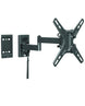 Black TV wall mount on a white background