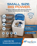 Advertisement for Samaria 3.5KG Auto Mini Washing Machine with features and branding.