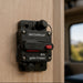 Waterproof circuit breaker with ignition protection on a wooden panel