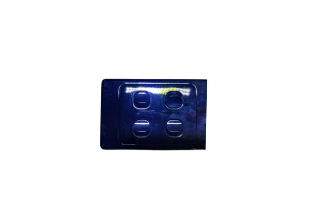 4 Gang Wall Switch 10 A Black