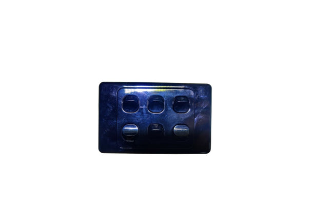 6 Gang Wall Switch Black