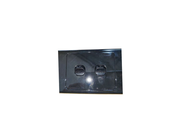 2 Gang Wall Switch 10 A Black