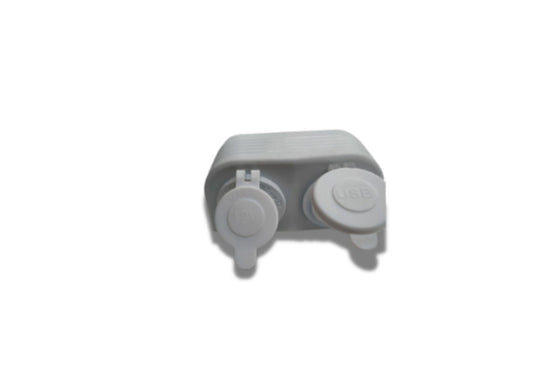 12V USB With USBC White
