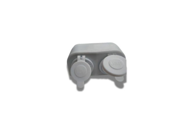 12V USB With USBC White